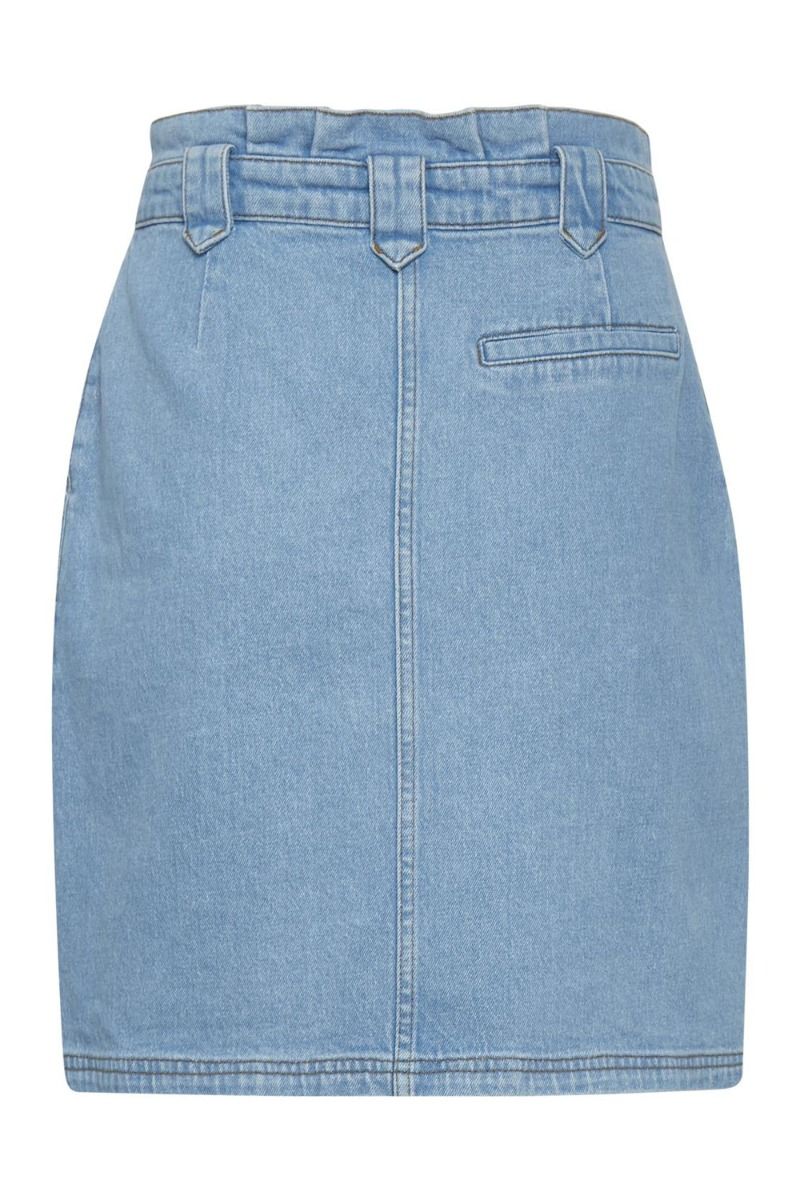 Gestuz - Nederdel - ElmaGZ HW Skirt Light - blue