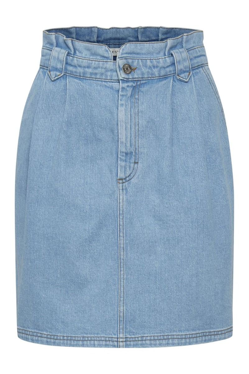 Gestuz - Nederdel - ElmaGZ HW Skirt Light - blue