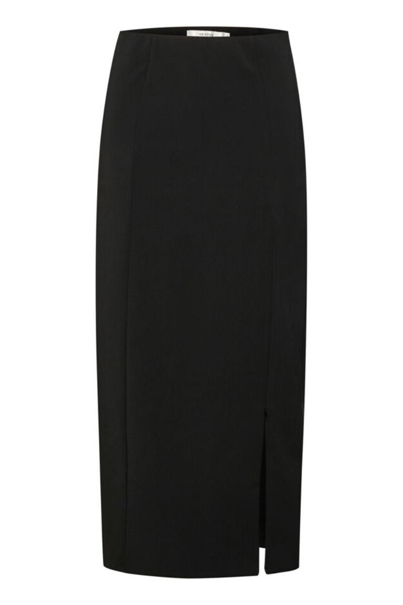 Gestuz - Nederdel - JoelleGZ HW Long Skirt - Black
