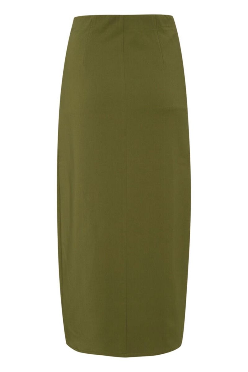 Gestuz - Nederdel - JoelleGZ HW Long Skirt - Dark Olive
