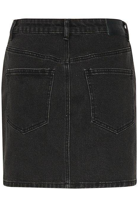 Gestuz - Nederdel - SimilinaGZ Short Skirt - Dark Grey Washed