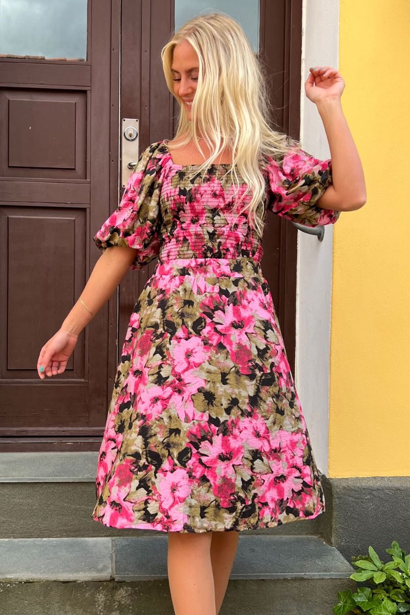 Gestuz - Nederdel - Taralyn HW Skirt - Artistic Pink Flower