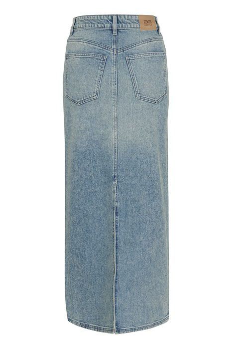 Gestuz - Nederdel - GZ Zorah MW Long Skirt - Mid Blue Washed