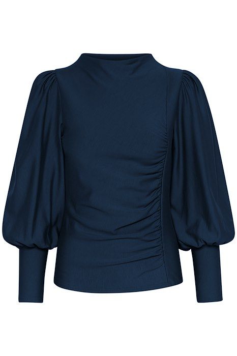 Gestuz - Bluse - RifaGZ Puff Blouse - Dress Blues