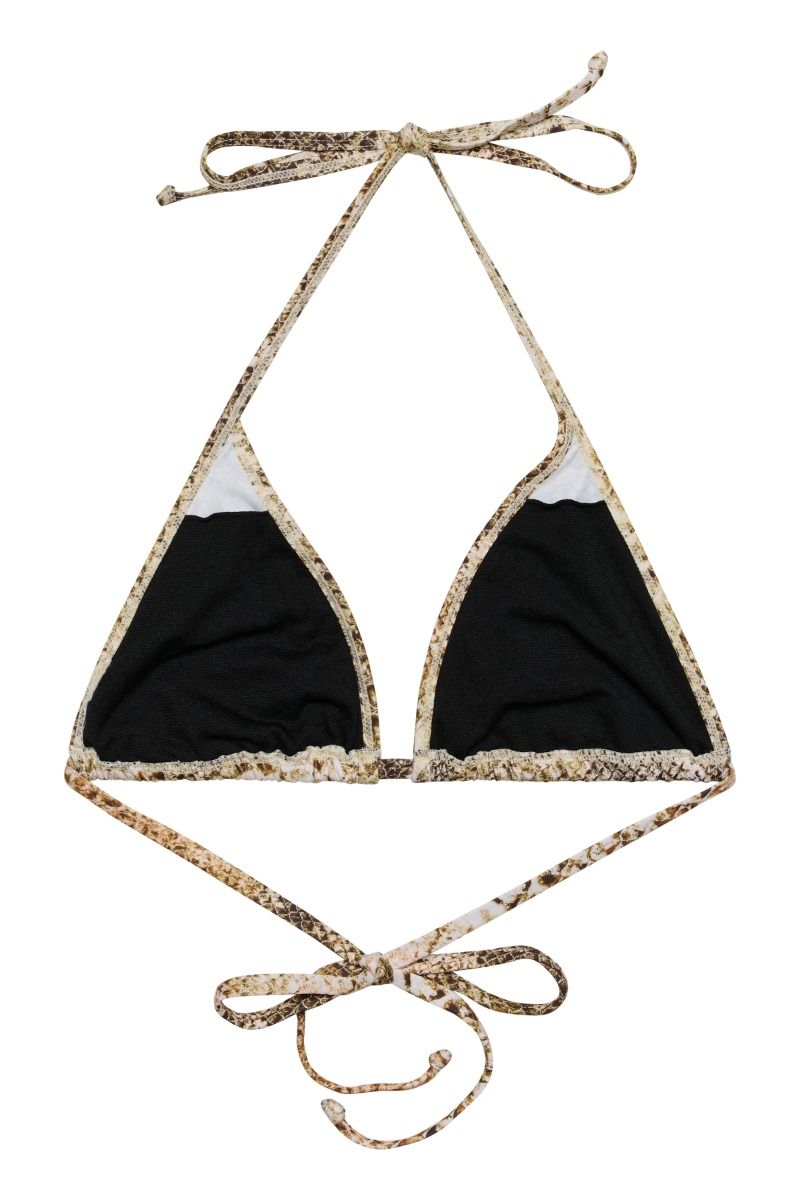 Gestuz - Badetøj - GZsage P Bikini Top - Golden snake