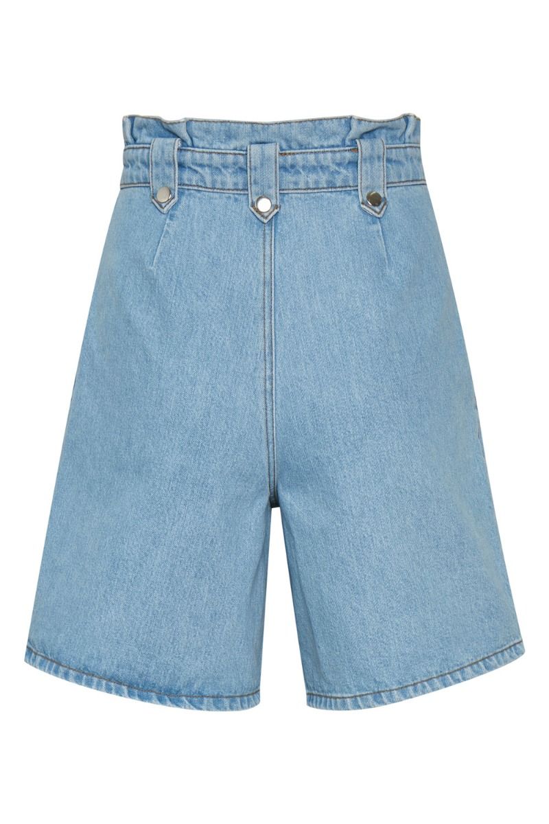 Gestuz - Shorts - Aleah HW Shorts - Light Blue