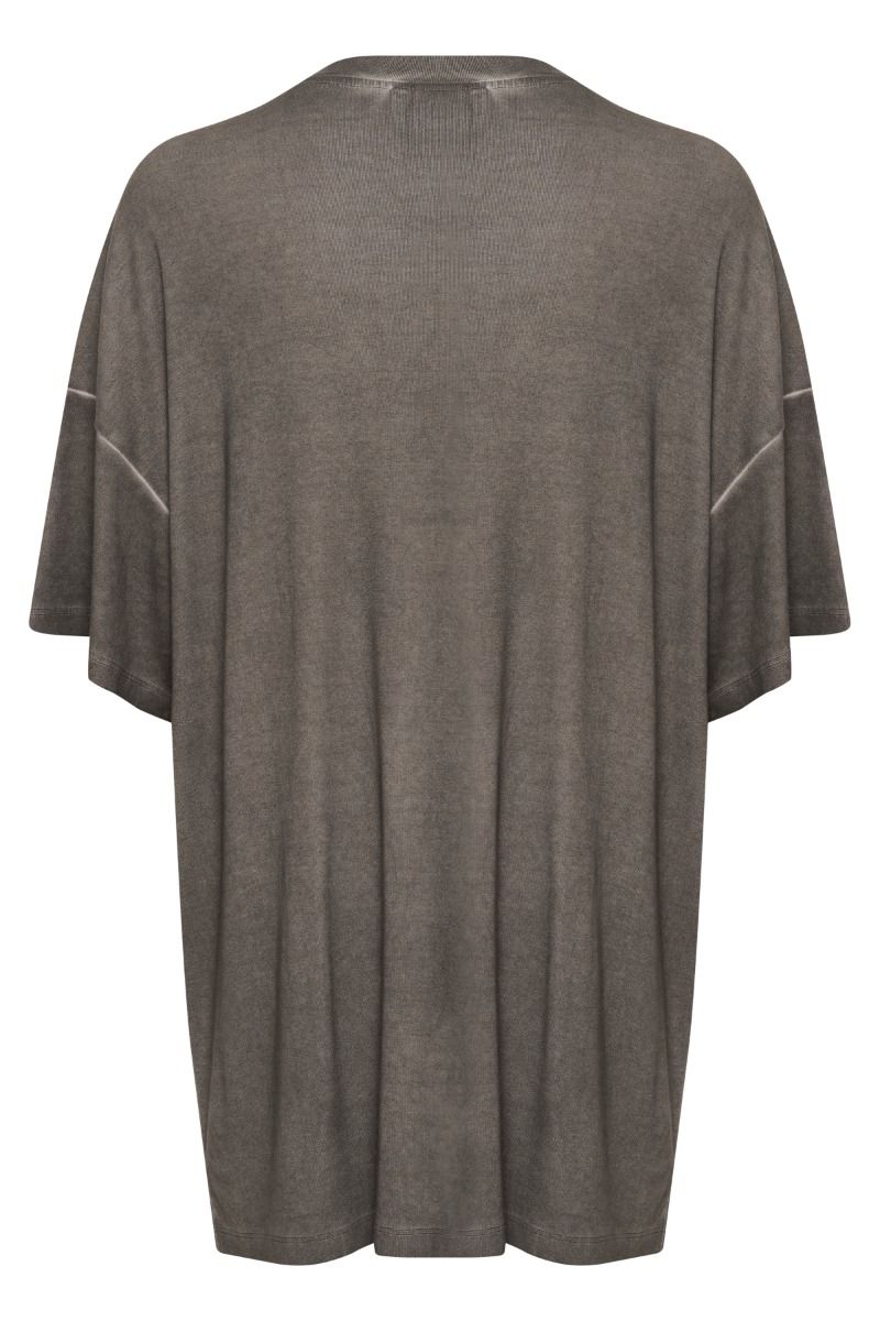 Gestuz - T-shirt - GZsilmo Tee - Black oil washed