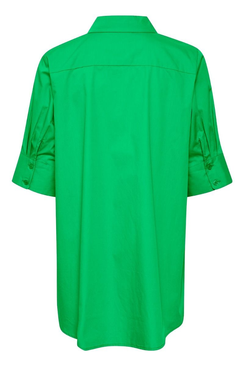 Gestuz - Skjorte - Avali SS Shirt - Green Bee