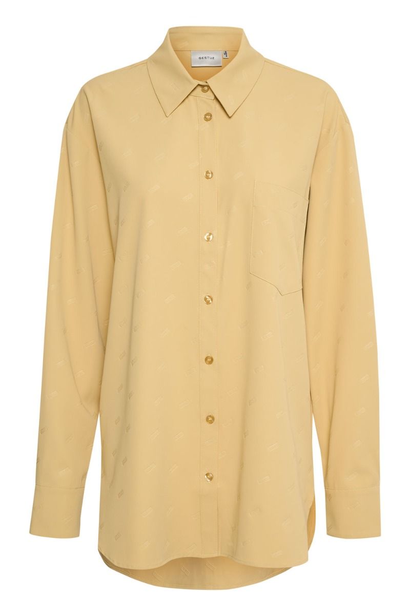 Gestuz - Skjorte - LoginaGZ LS Shirt - Dried Moss