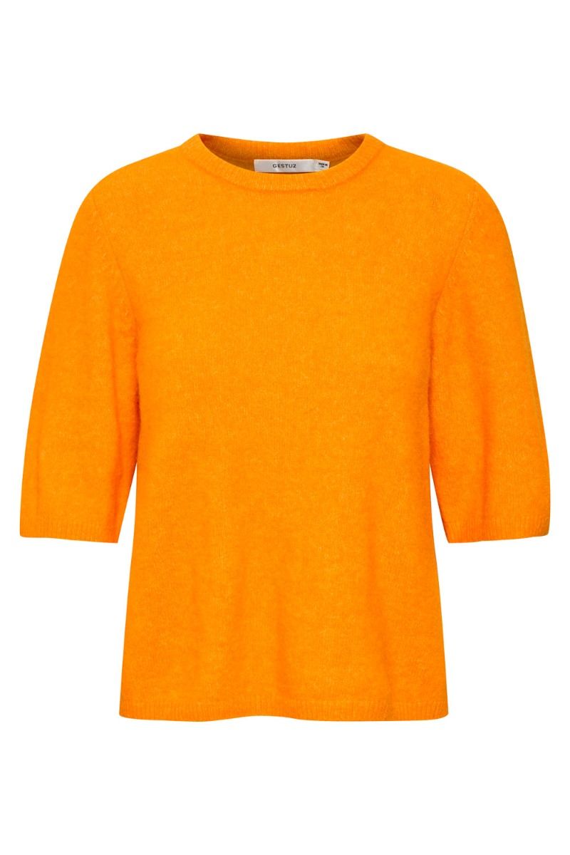 Gestuz - Strik - AlphaGZ Tee - Flame Orange Melange