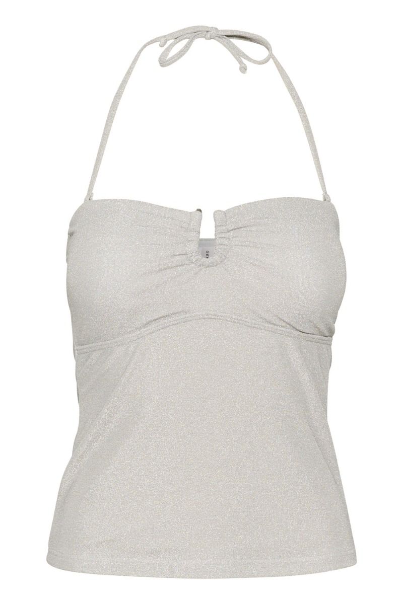 Gestuz - Top - AlexiaGZ Tube Top - Silver