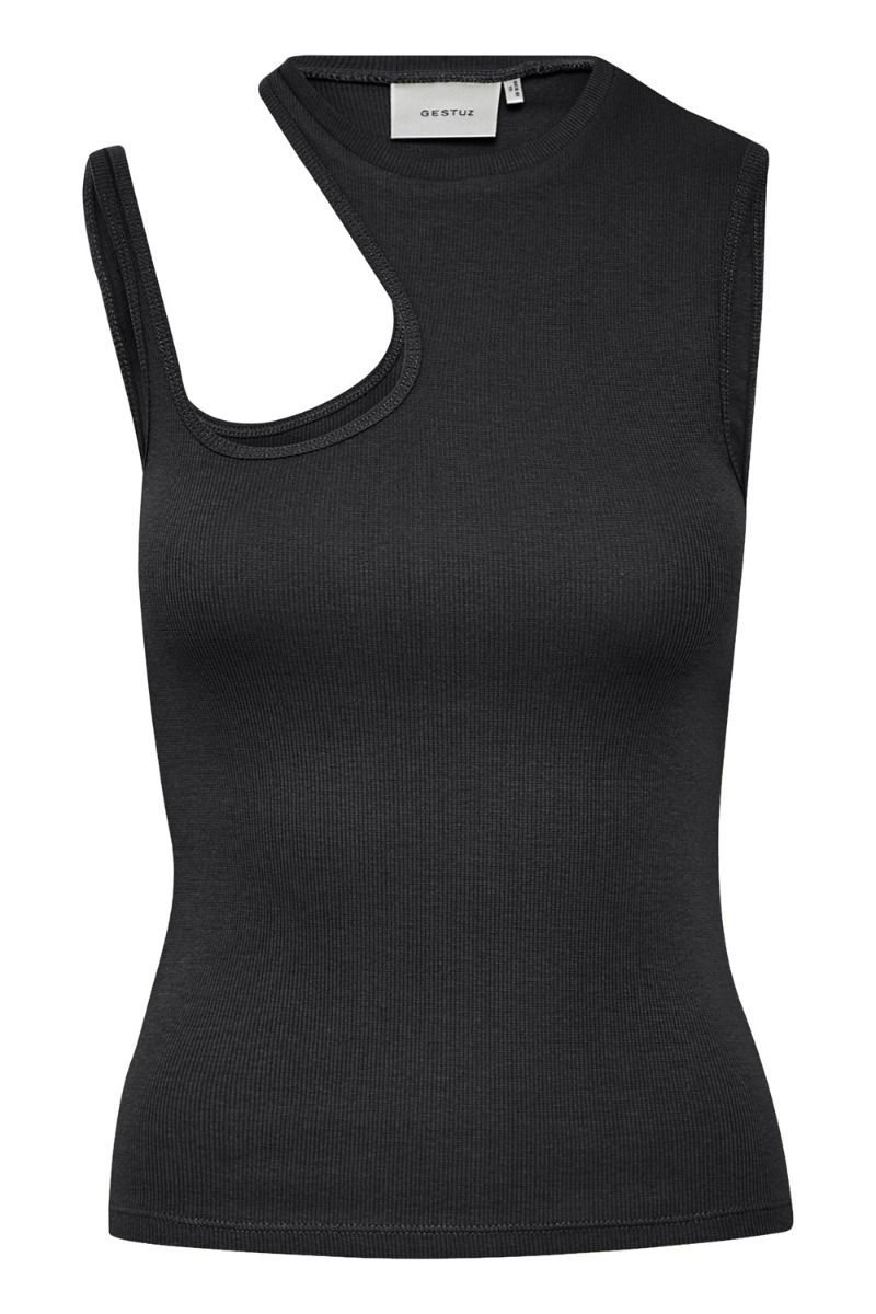 Gestuz - Top - DrewGZ Asym Top - Black