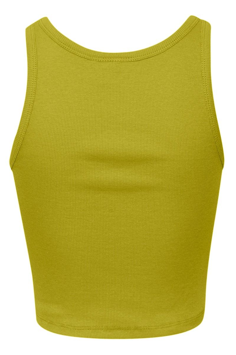 Gestuz - Top - DrewGZ Cropped Top - Split Pea
