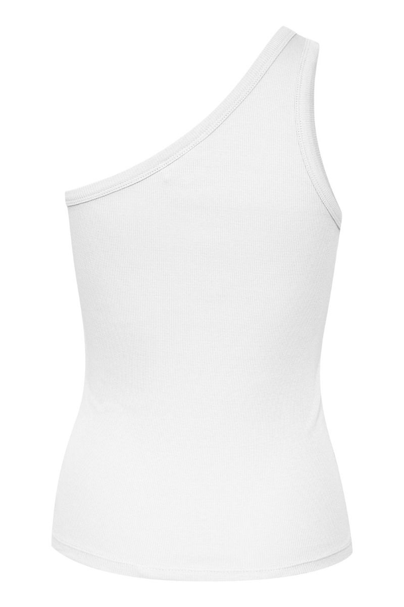 Gestuz - Top - DrewGZ One Shoulder - Bright White