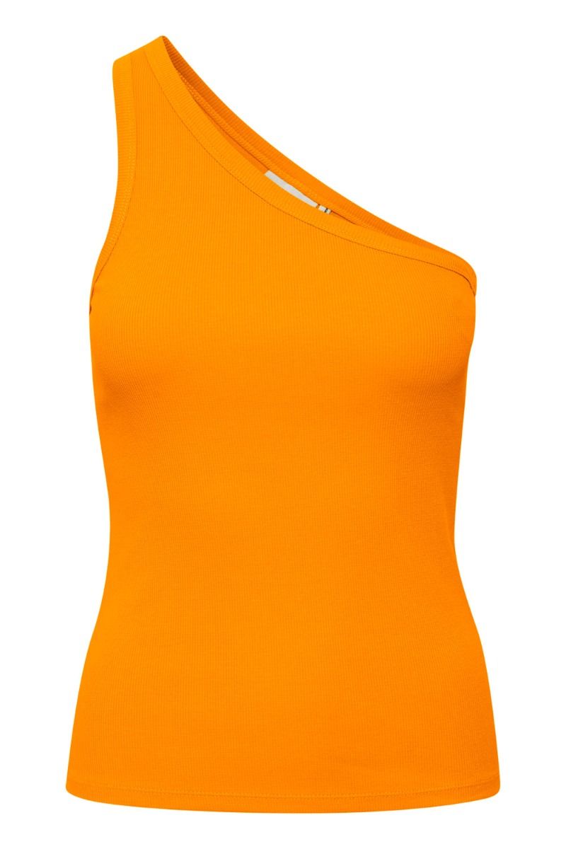 Gestuz - Top - DrewGZ One Shoulder - Flame Orange