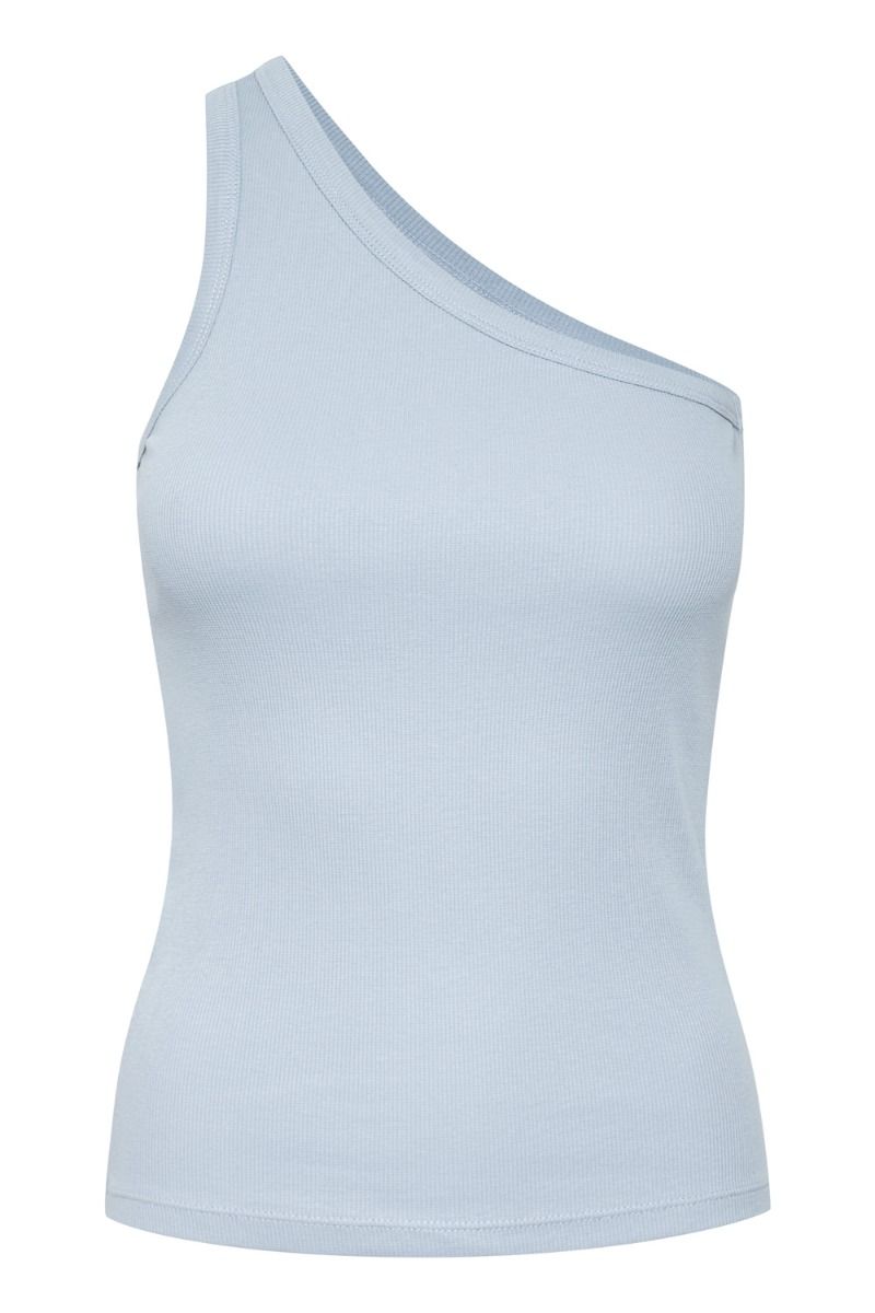 Gestuz - Top - DrewGZ One Shoulder - Xenon Blue