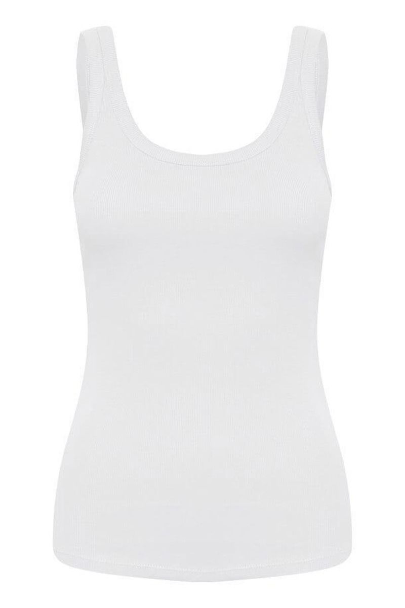 Gestuz - Top - DrewGZ U-Neck - Bright White