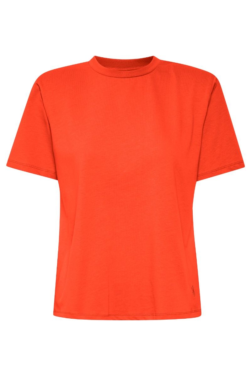 Gestuz - T-shirt - Jory Tee - Red Alert