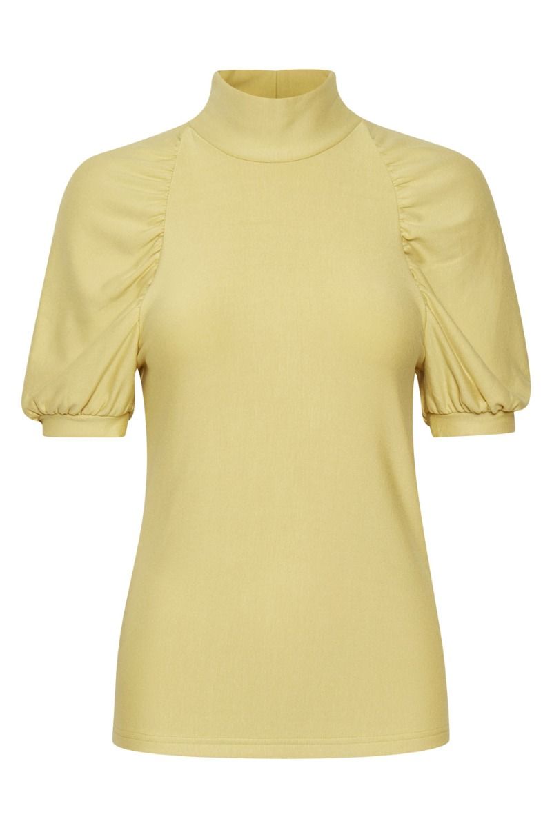 Gestuz - T-shirt - Rifa GZ ss Turtleneck - Dried Moss