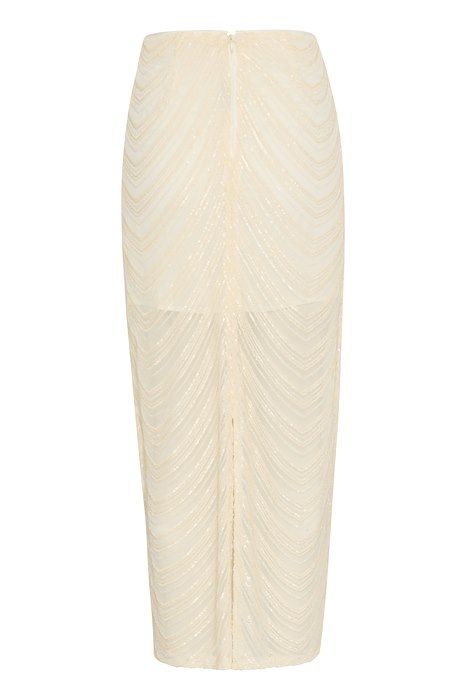 Gestuz - Nederdel - GliraGZ HW Long Skirt - Butter Yellow Sequins