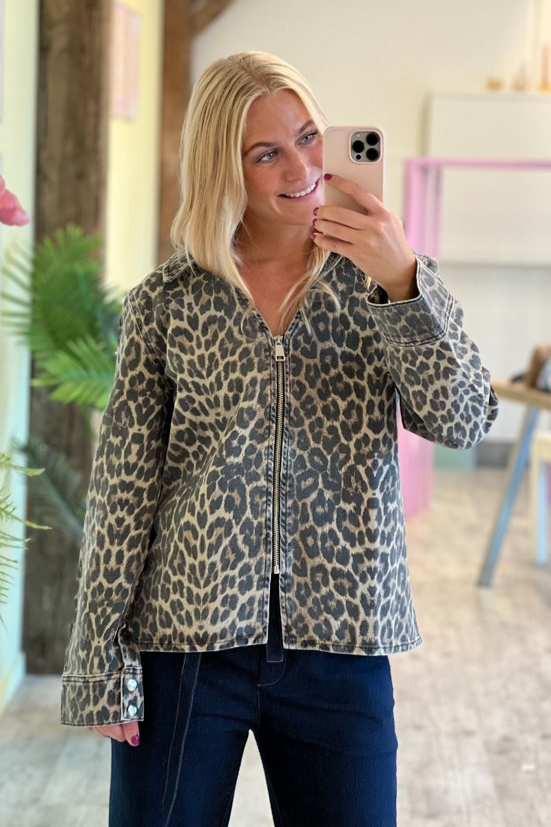 Global Funk - Bluse - Panema-G - Leopard mist