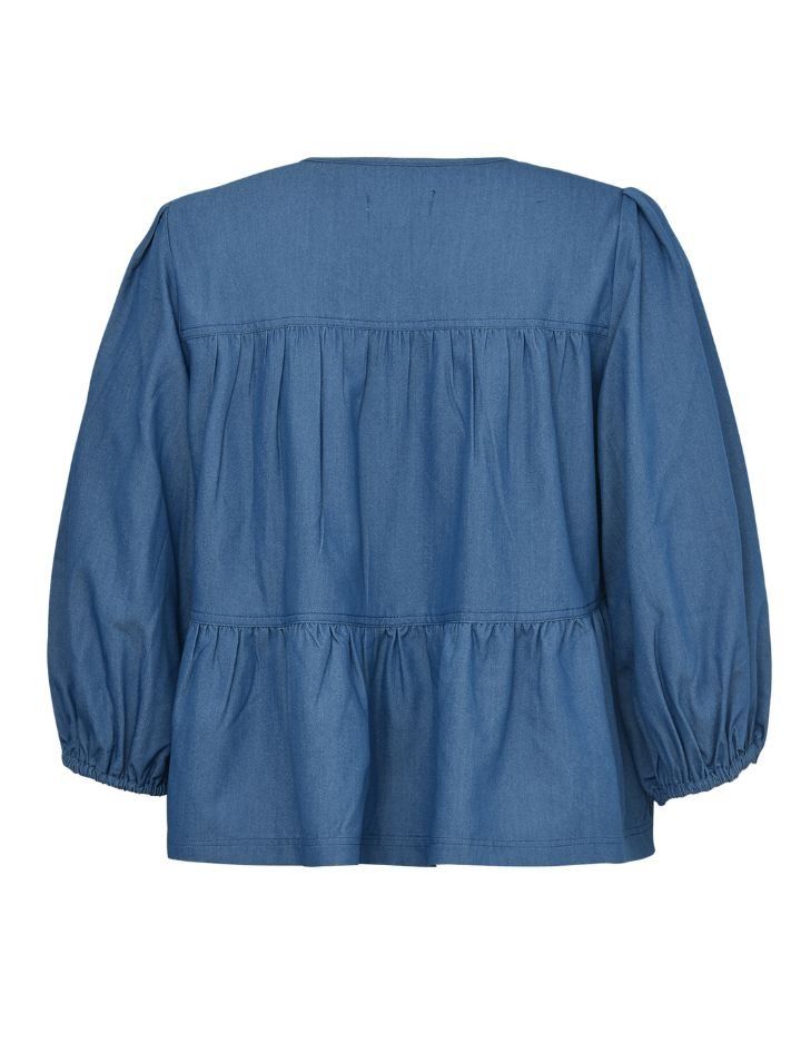 Global Funk - Bluse - Fanabella-G - Medium Blue