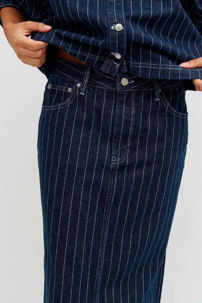 Global Funk - Nederdel - Joance-G - Navy Pinstripe 