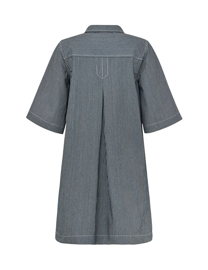 Global Funk - Kjole - Mira-G - Indigo Blue Stripe