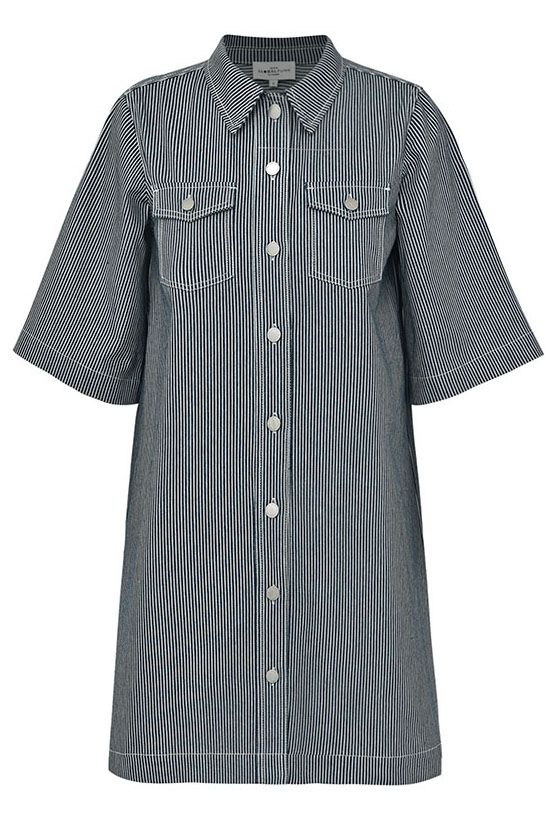 Global Funk - Kjole - Mira-G - Indigo Blue Stripe