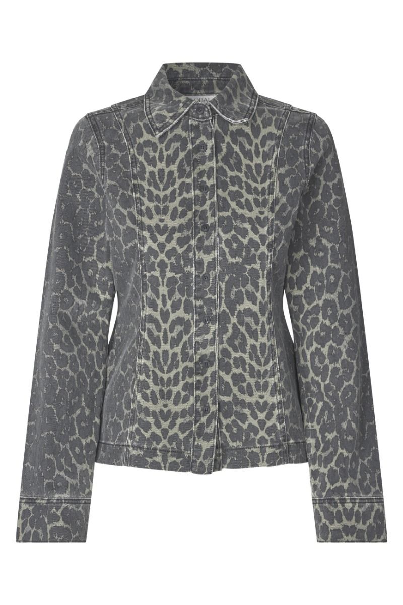 Global Funk - Skjorte - Firola-G - Dark Leopard Mist