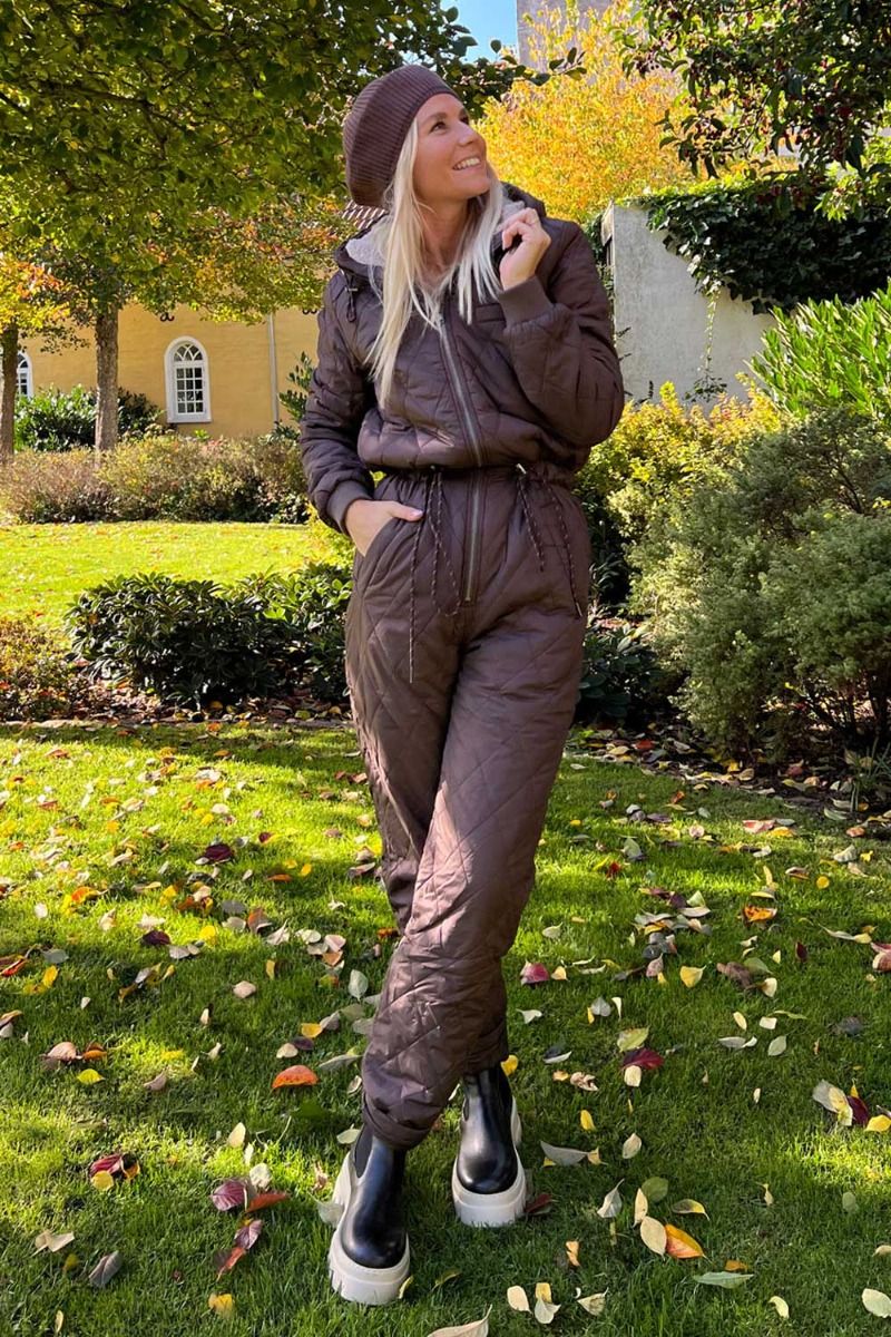 Global Funk - Jumpsuit - Isolde Teddo RE - Dark mocca