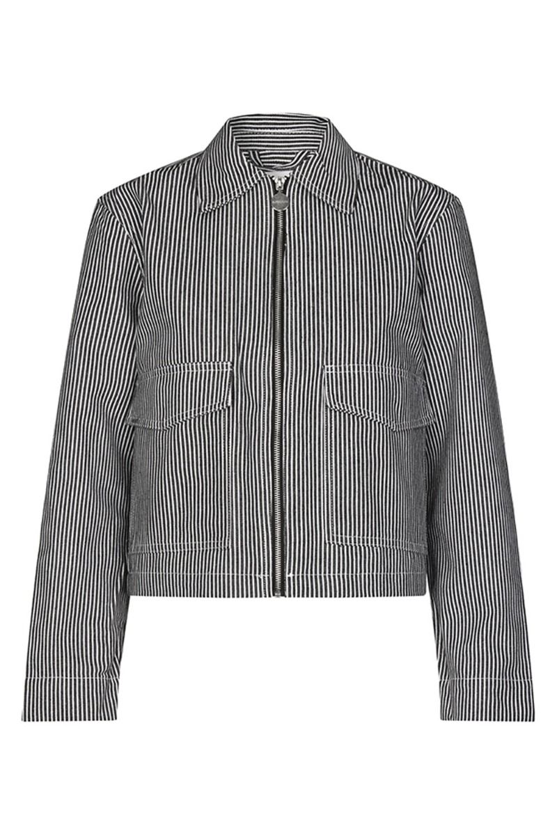 Global Funk - Jakke - Konelia-G - Navy White Stripe 