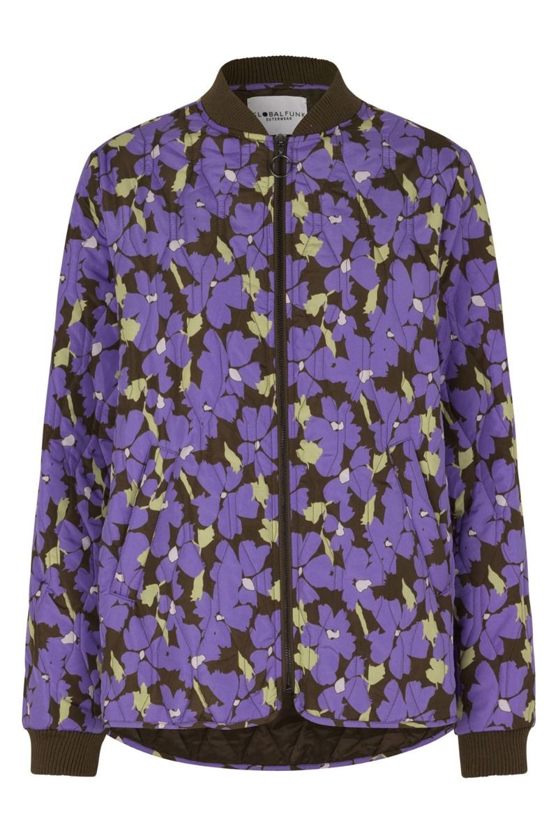 Global Funk - Jakke - Rheanna - Purple Blossom Print