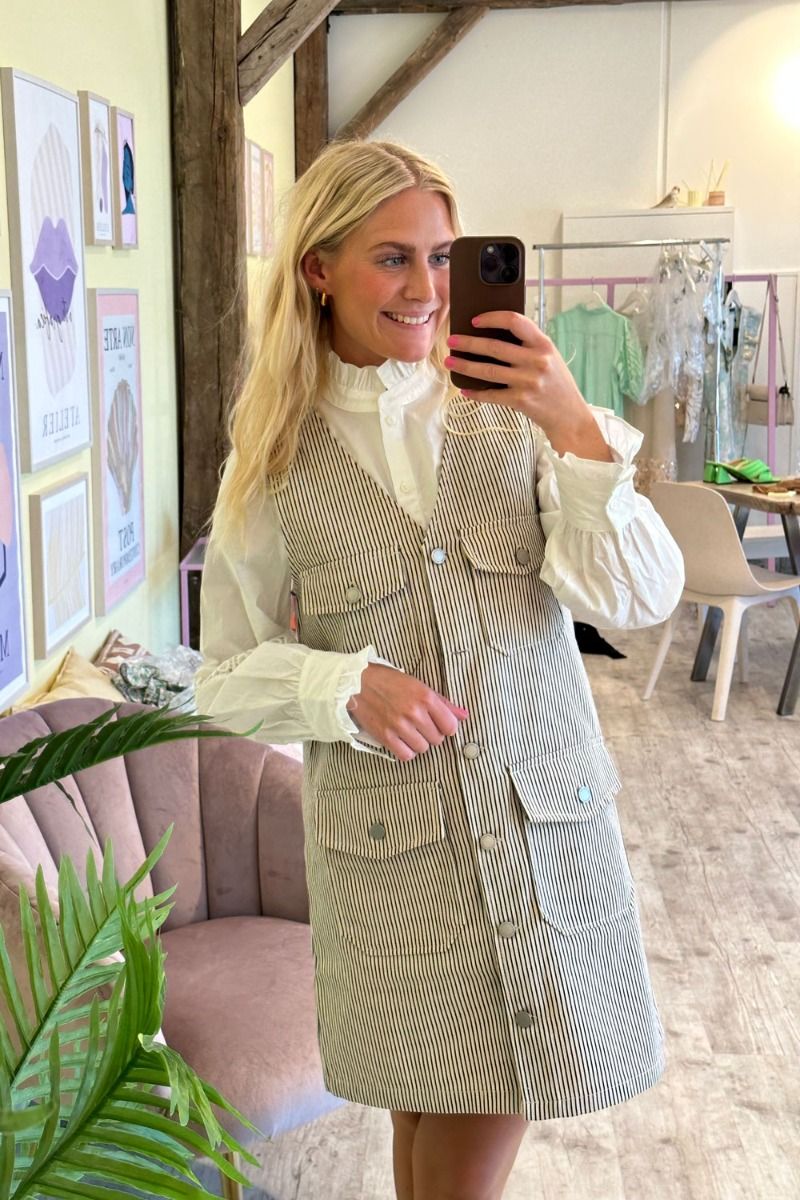 Global Funk - Kjole - Cailo-G - Black Slim Stripe