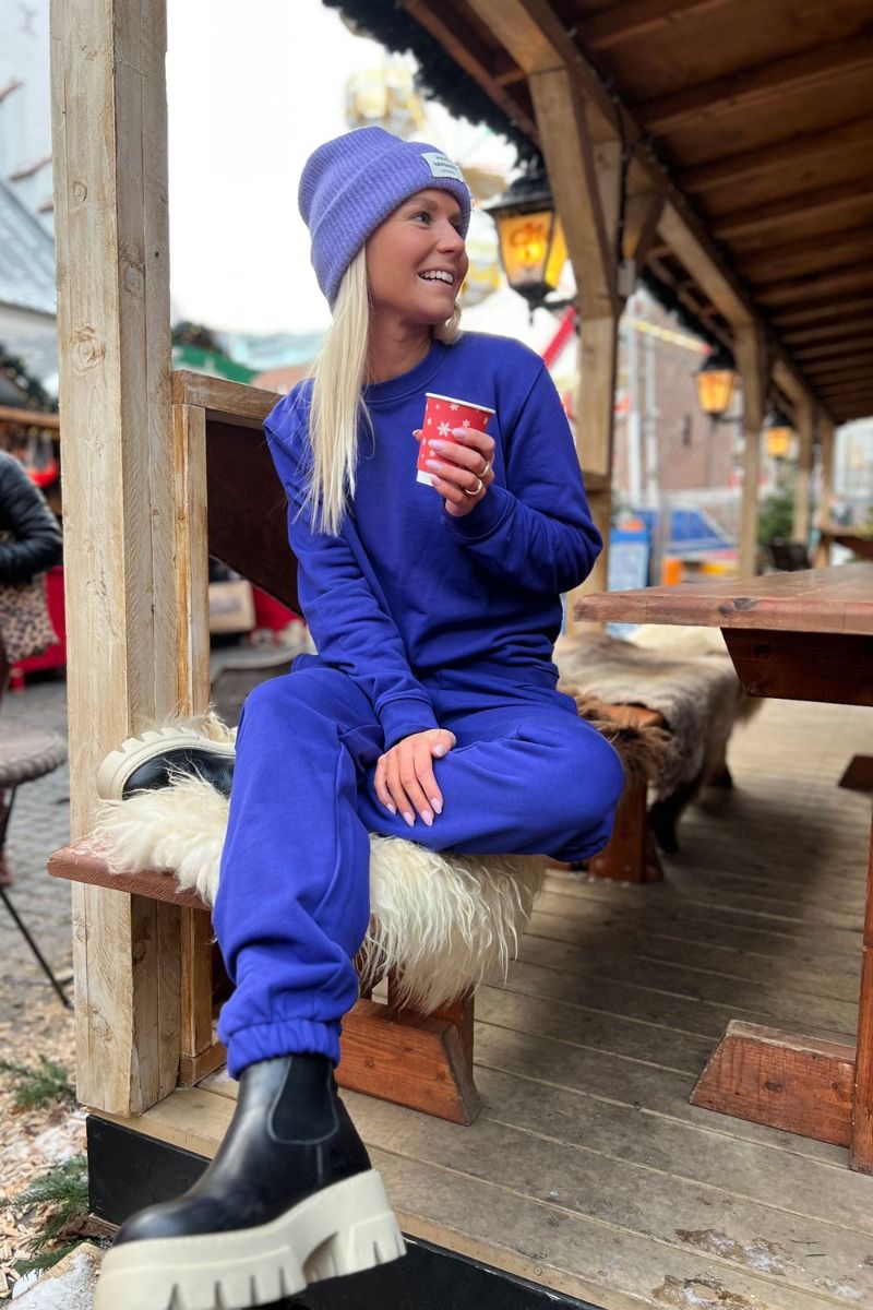 H2O - Sweat - Happy Organic Sweat O'neck - Deep Purple