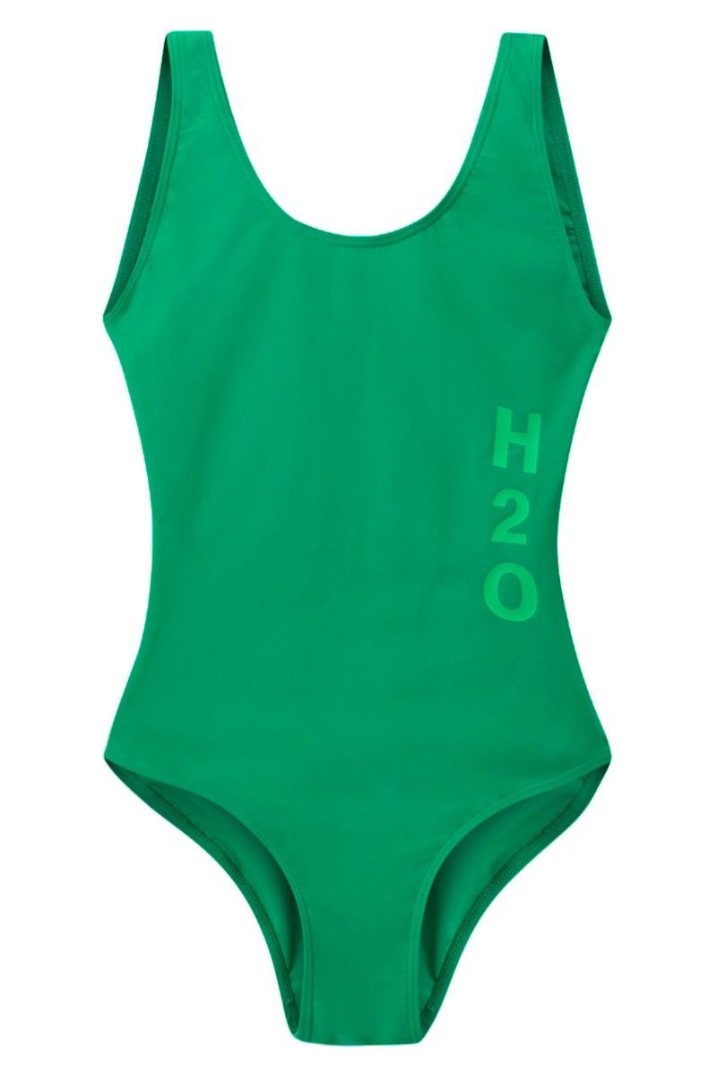 H2O - Badedragt - Tornø Logo Swim Suit - Posy Green