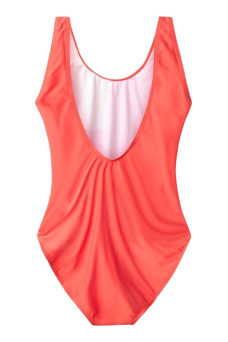 H2O - Badetøj - Møn Colorblock Swim Suit - Pumpkin/Light Peach