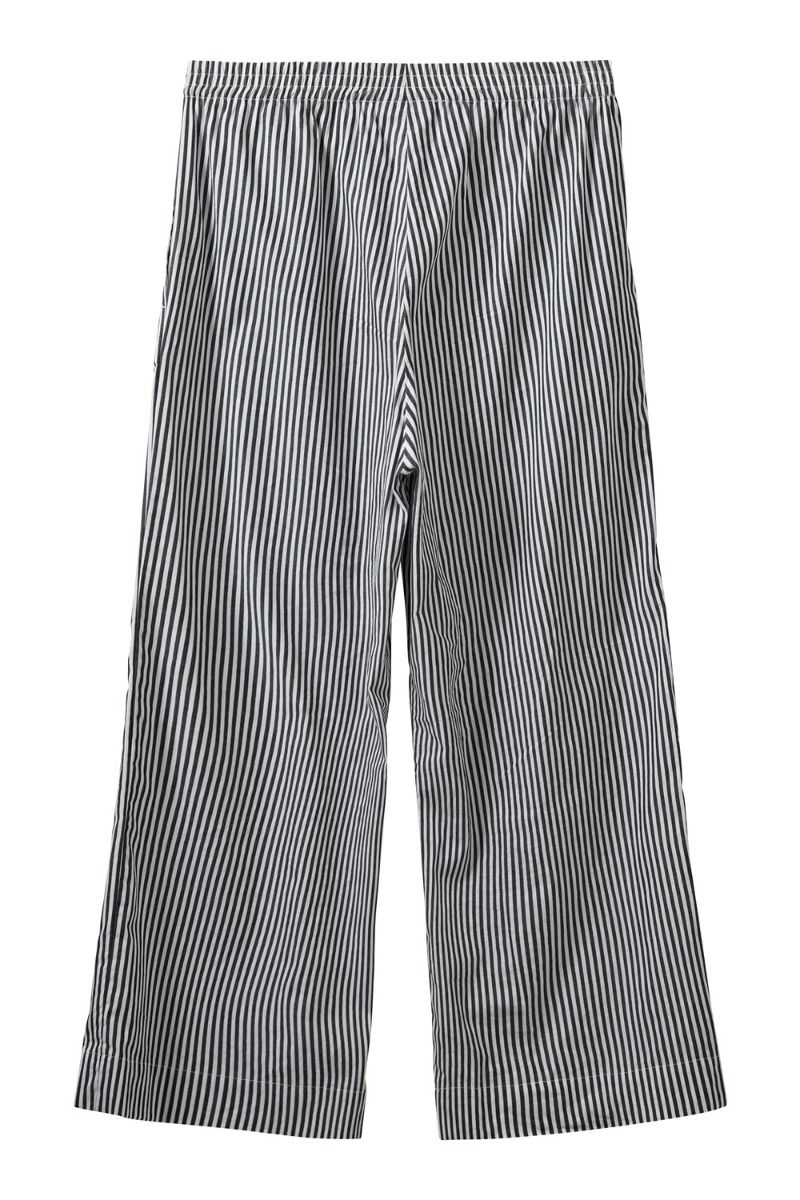 H2O - Bukser - Basic Rønne Pajamas Pants - Black/White Striped