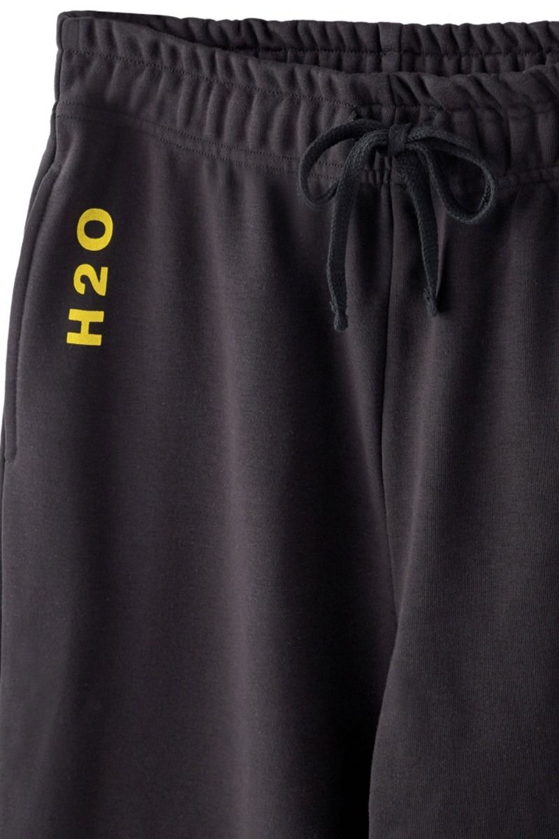 H2O - Bukser - Lolland Sweat Pant - Black/Vibrant Yellow