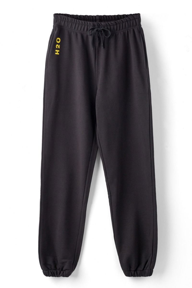 H2O - Bukser - Lolland Sweat Pant - Black/Vibrant Yellow