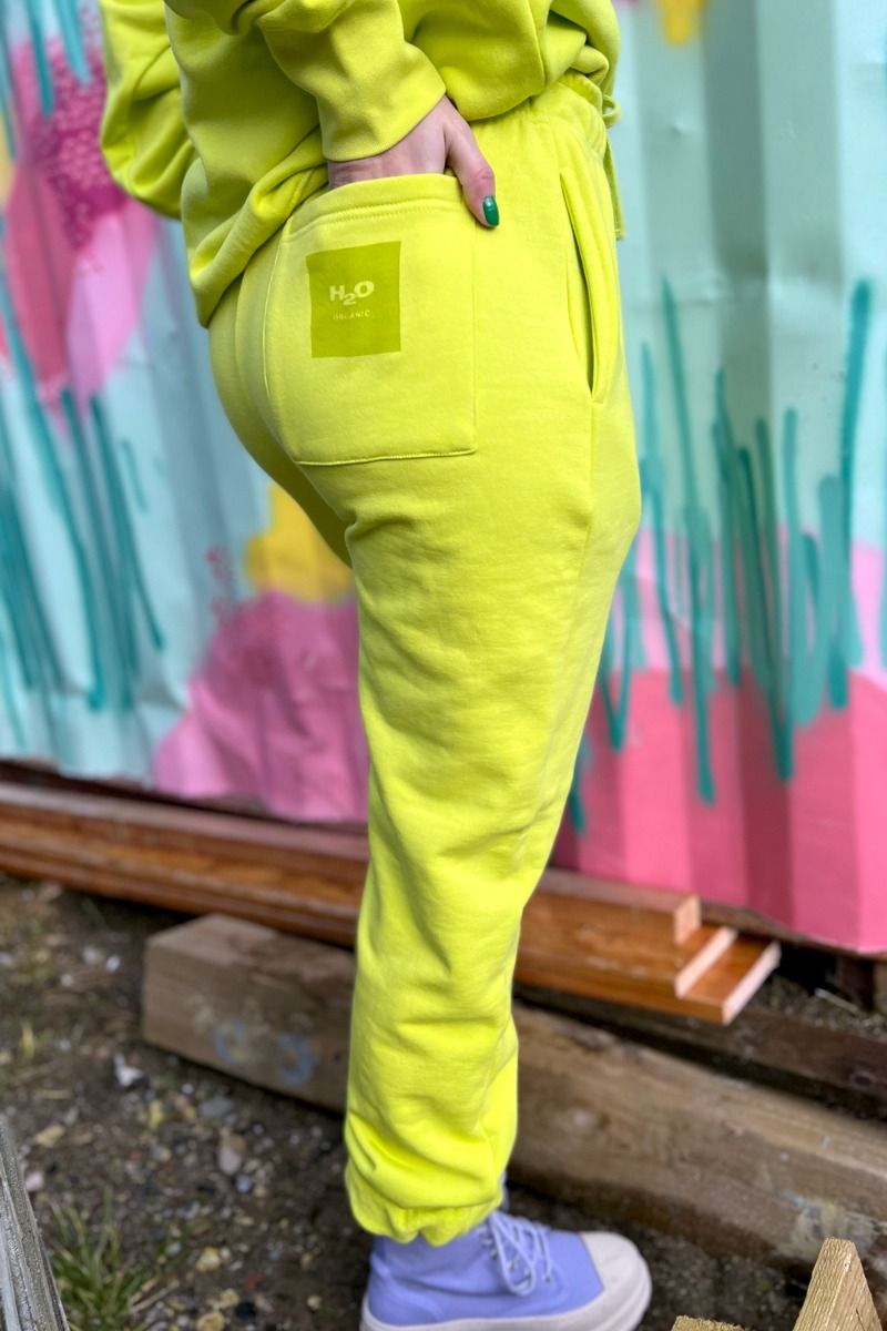 H2O - Bukser - Lyø Organic Sweat Pants - Safety Yellow