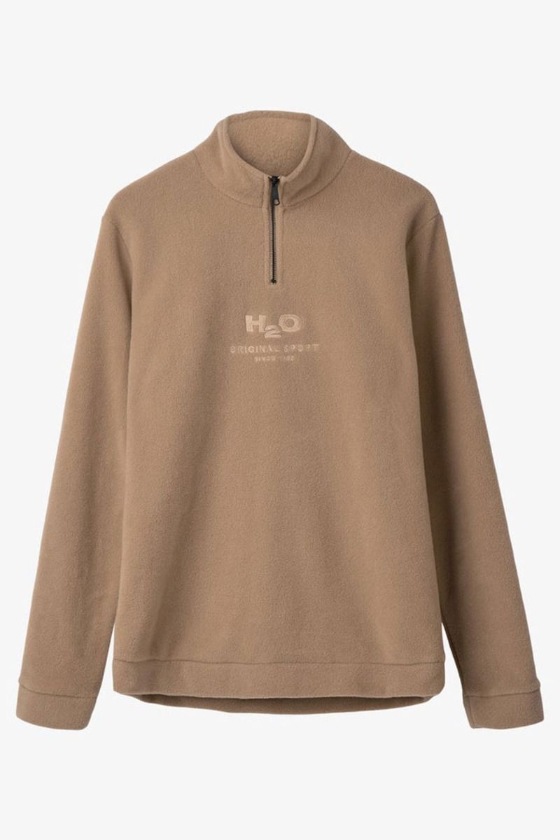 H2O - Fleece - Basic Blåvand II Fleece Half Zip - Oak