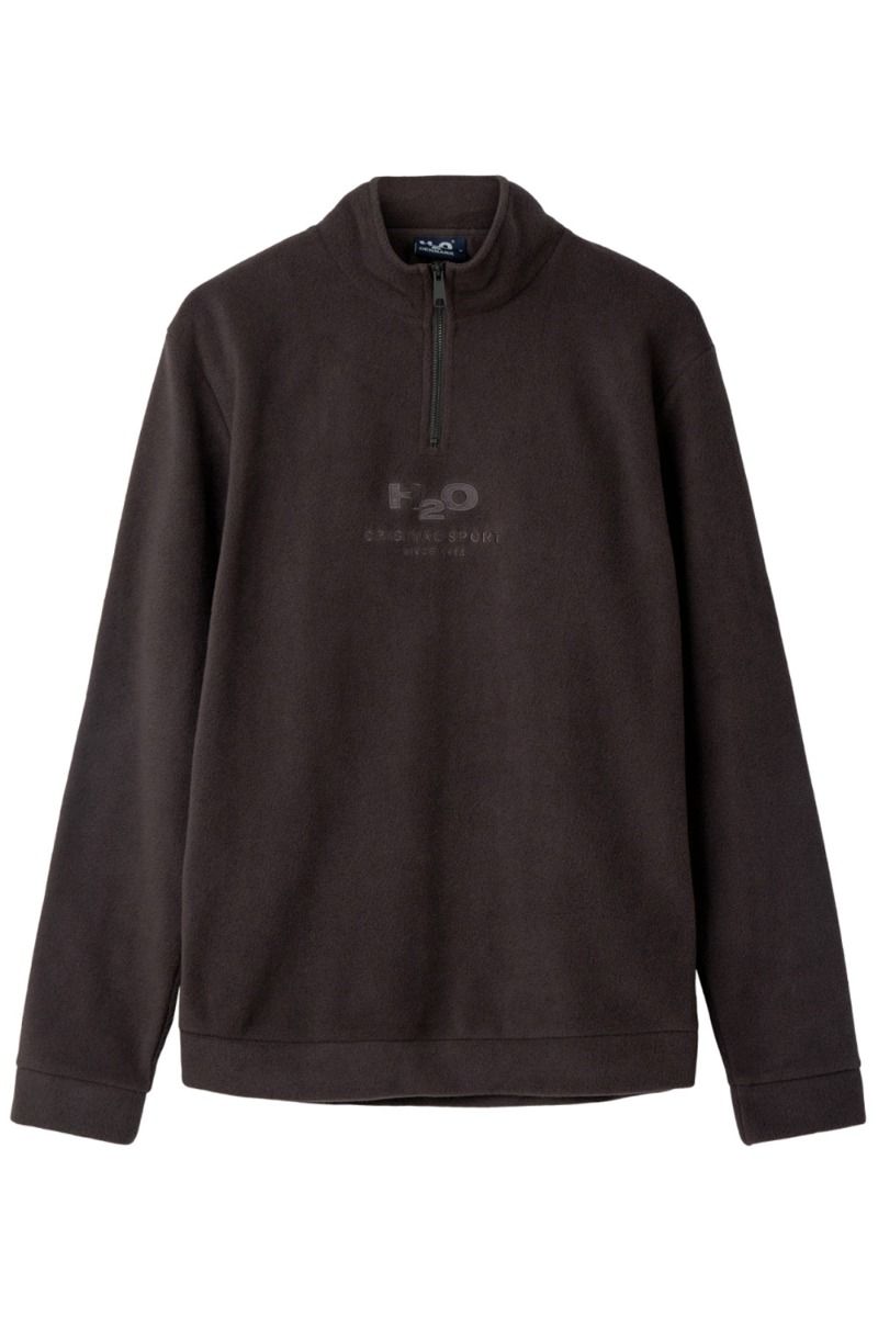 H2O - Fleece - Blåvand II Fleece Half Zip - Brown