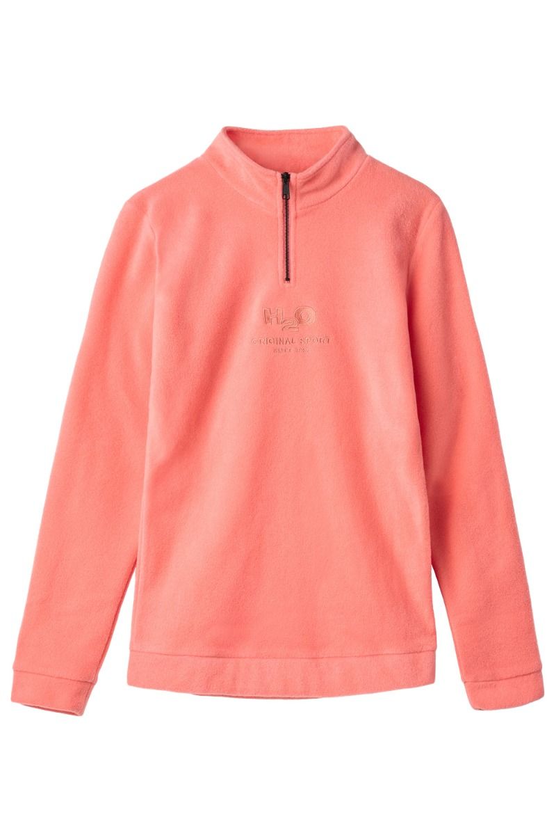 H2O - Fleece - Blåvand II Fleece Half Zip - Coral