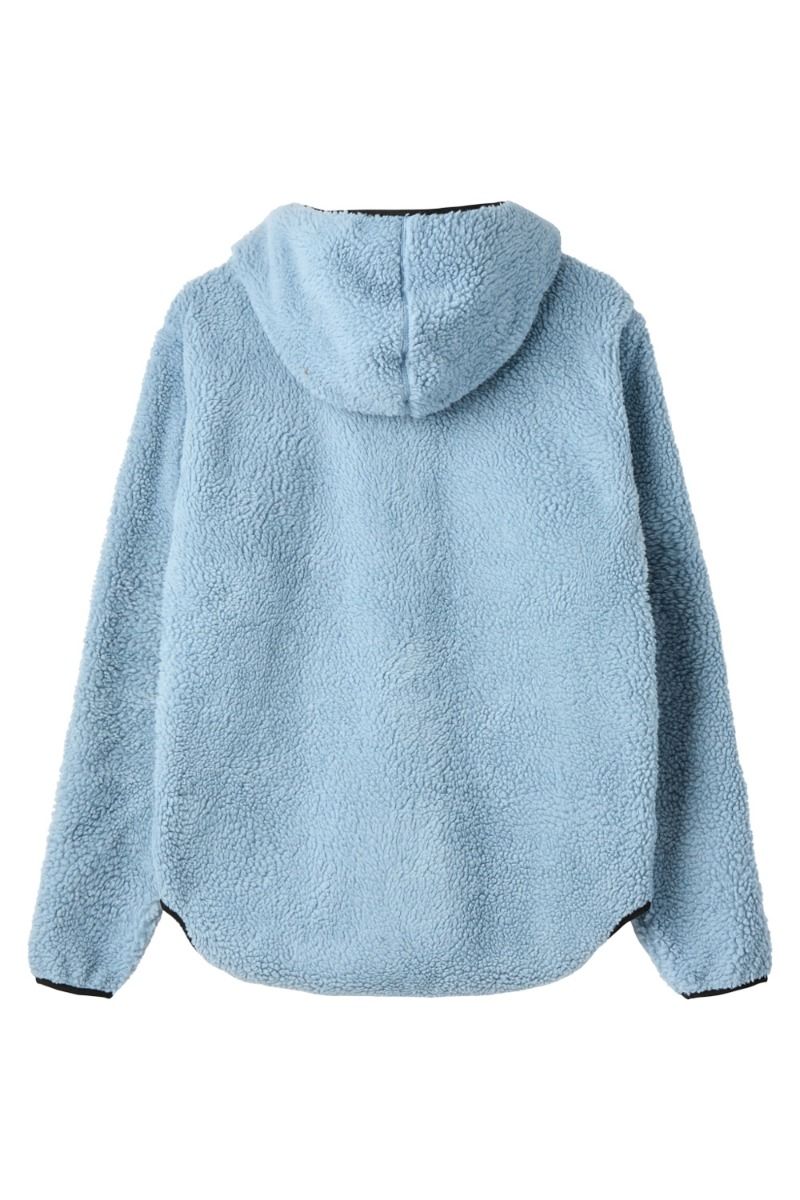 H2O - Jakke - Langli Hooded Pile Jacket - Stone Blue