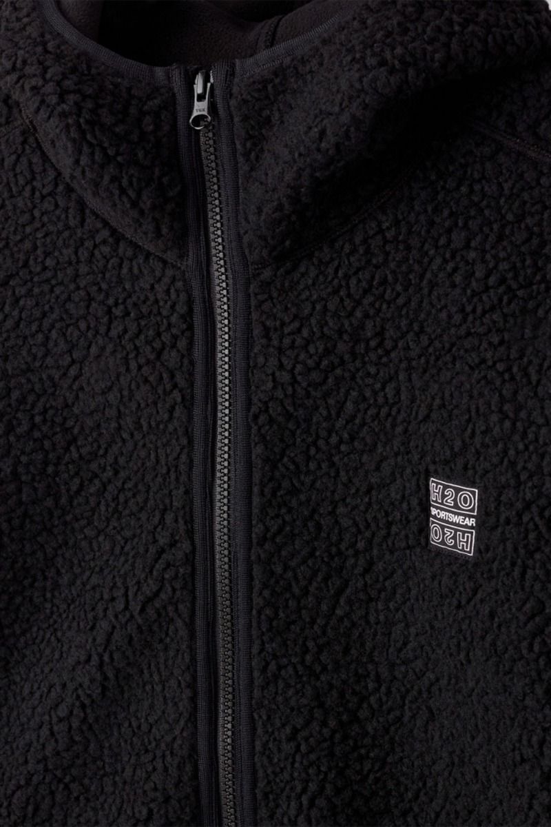 H2O - Jakke - Langli Hooded Pile Jacket - Black