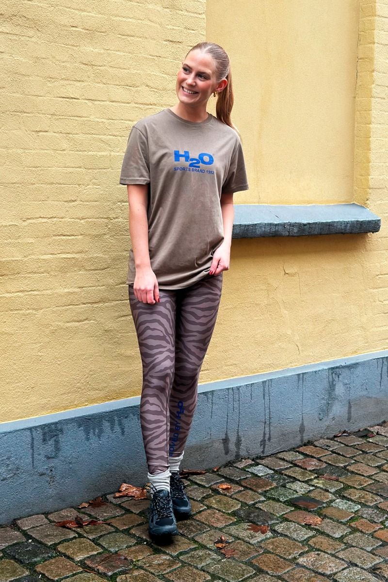 H2O x LYKKE - Leggings - Kerteminde Woman Tights - Dusty Oak Tiger