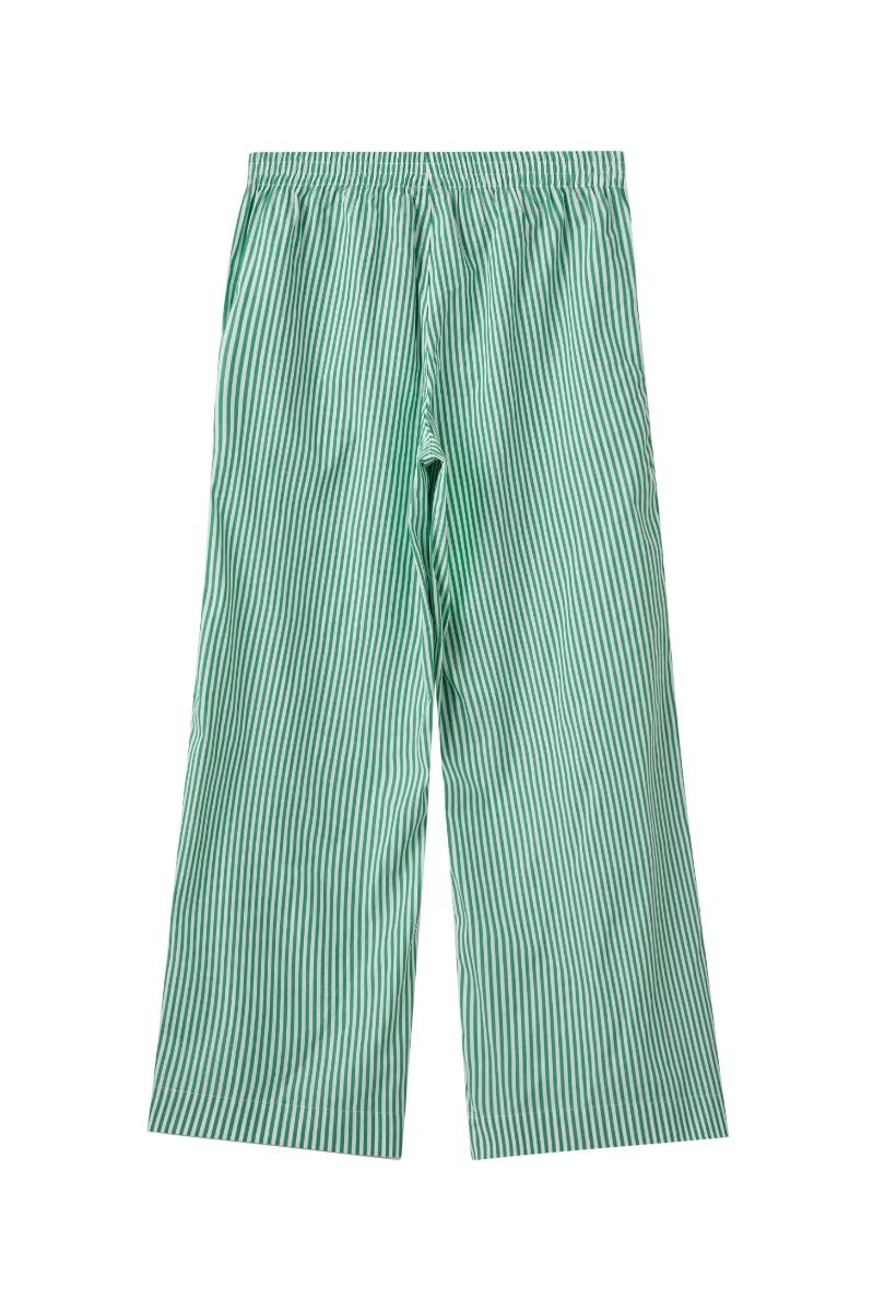 H2O - Bukser - Rønne Essential Pajamas Pants - Green/White