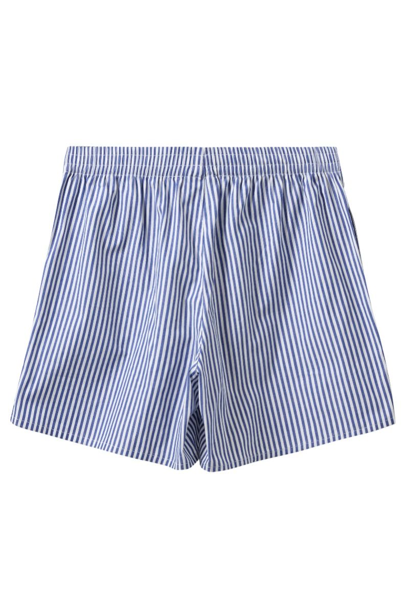 H2O - Shorts - Rønne Essential Pajamas Shorts - Blue/White Stripe