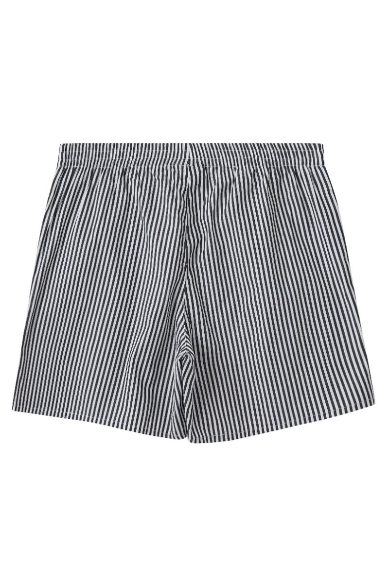 H2O - Shorts - Rønne Essential Pajamas Shorts - Black/White Stripe